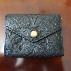Louis Vuitton Zoé Wallet Black Monogram Empreinte Leather